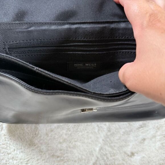Vintage Y2K Black Nine West Women’s Shoulder Bag Purse - Picture 6 of 6
